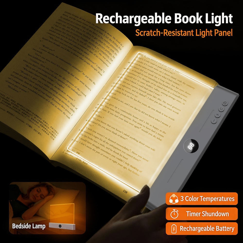 2-in-1 LED Book Light & Ambient Lamp