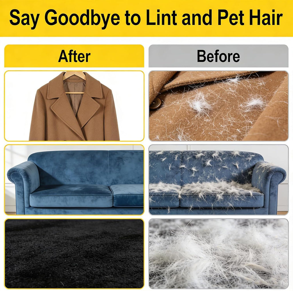 Pet Hair Remover Grooming Glove – Remove Dog & Cat Fur from Any Surface in Seconds