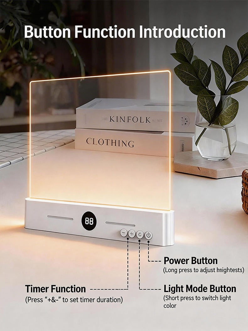 2-in-1 LED Book Light & Ambient Lamp