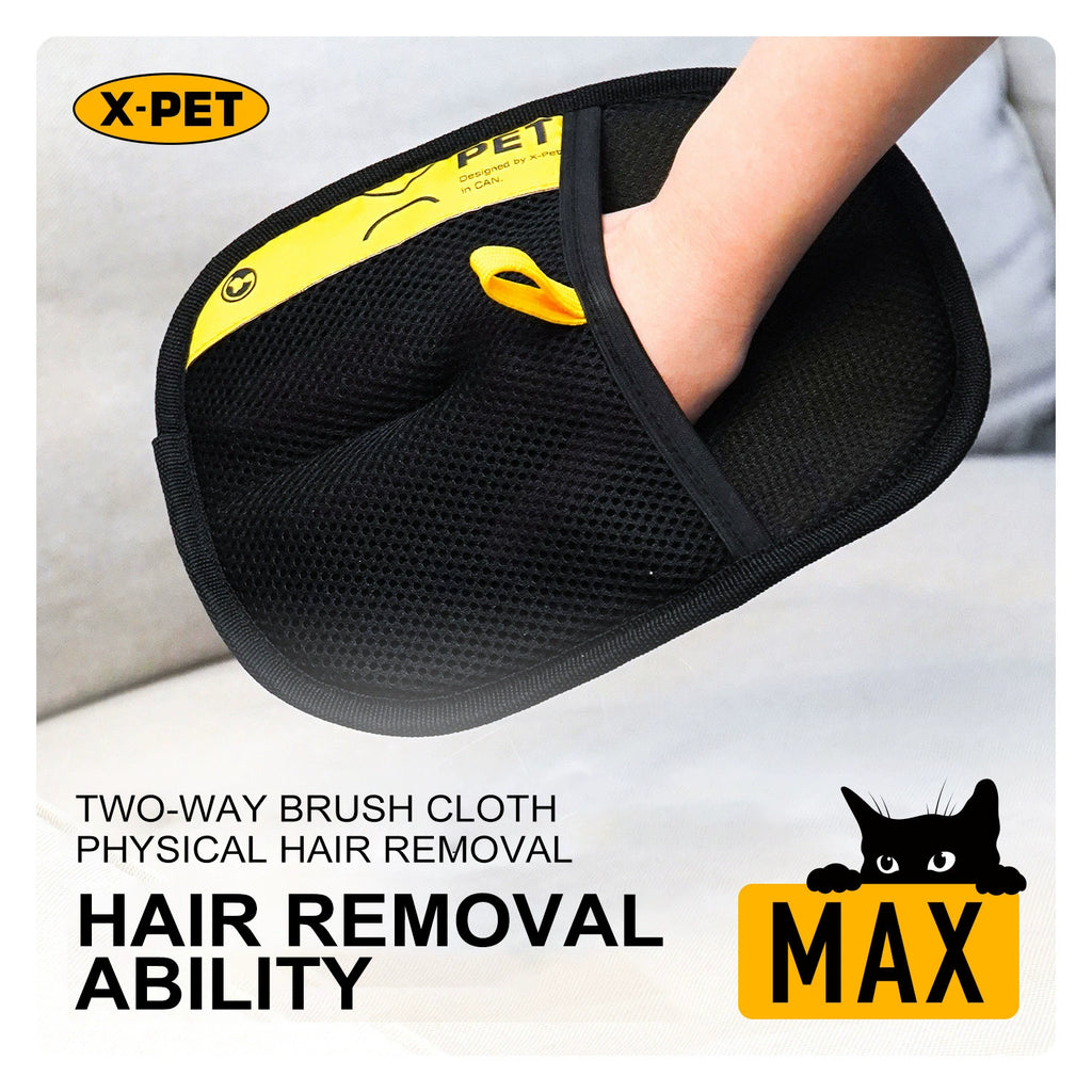 Pet Hair Remover Grooming Glove – Remove Dog & Cat Fur from Any Surface in Seconds
