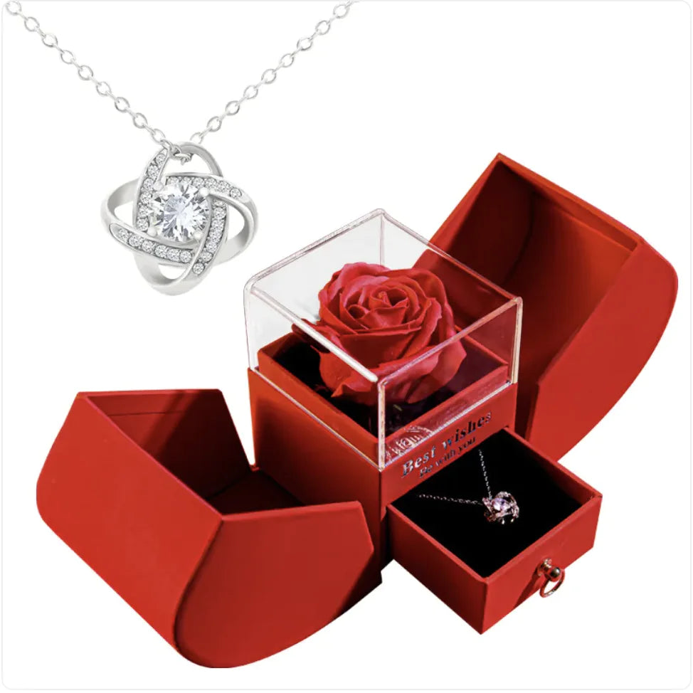 Christmas Necklace Jewelry Gift Box Set