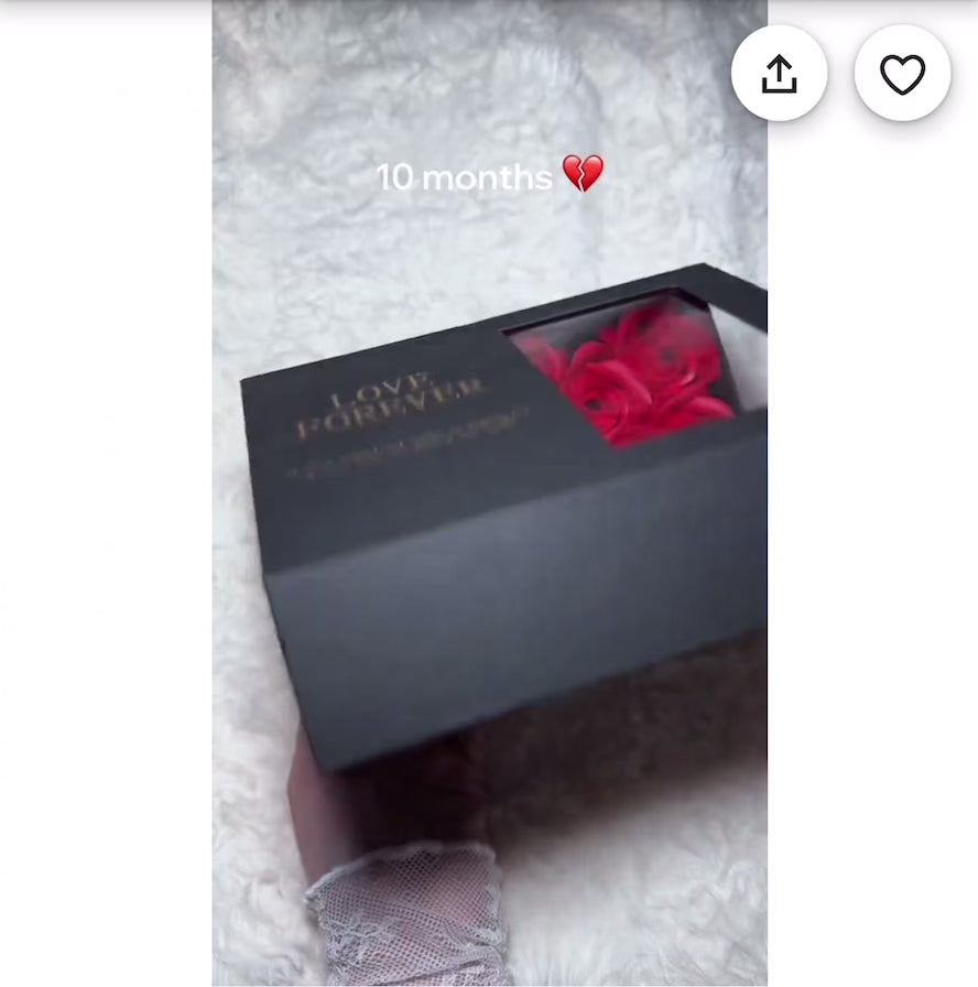 12 Soap Flower Real Pearl Necklace Gift Box